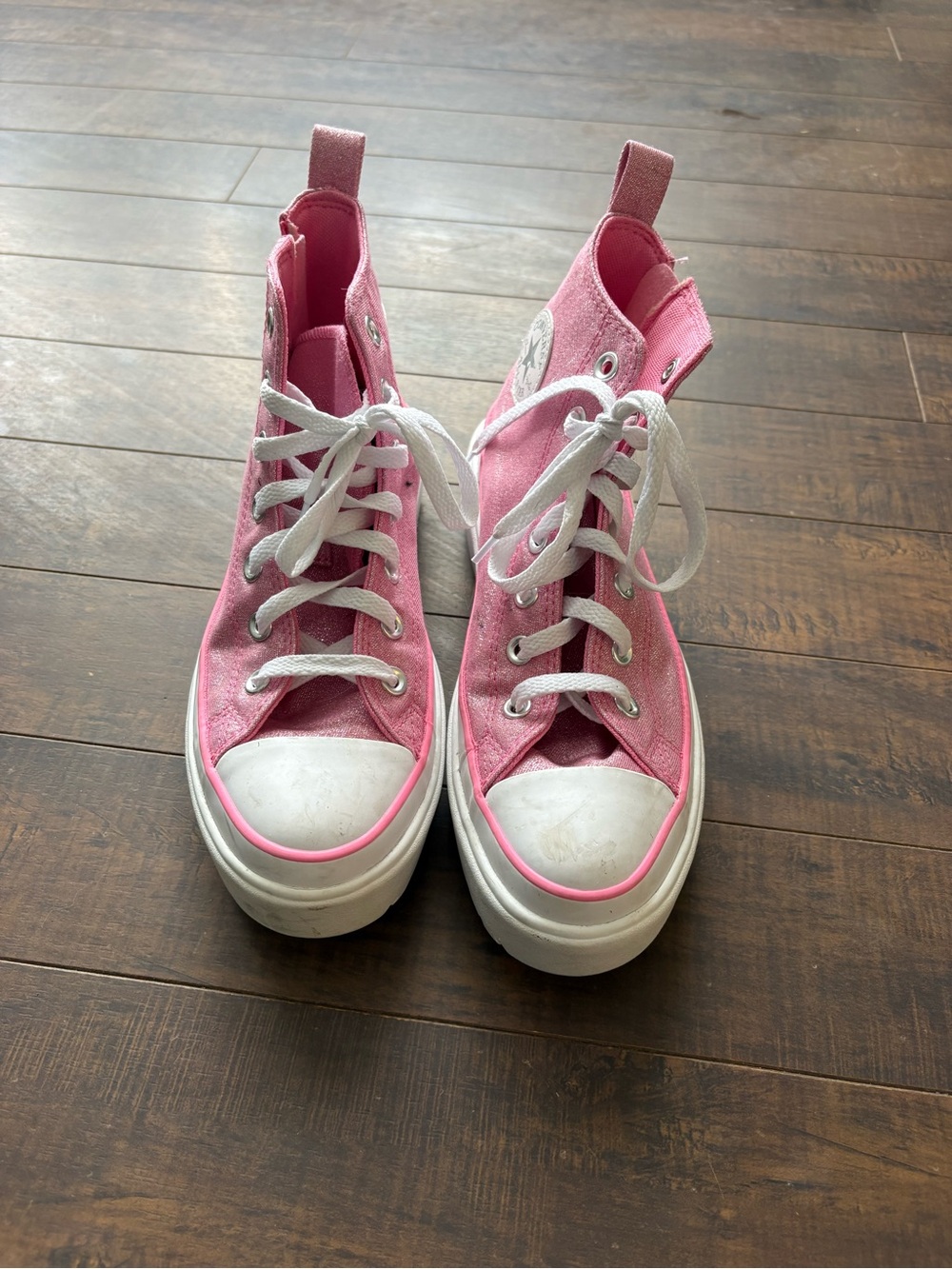 Converse Chuck Taylor Lugged Lift platform pink sneakers - Picture 3 of 13